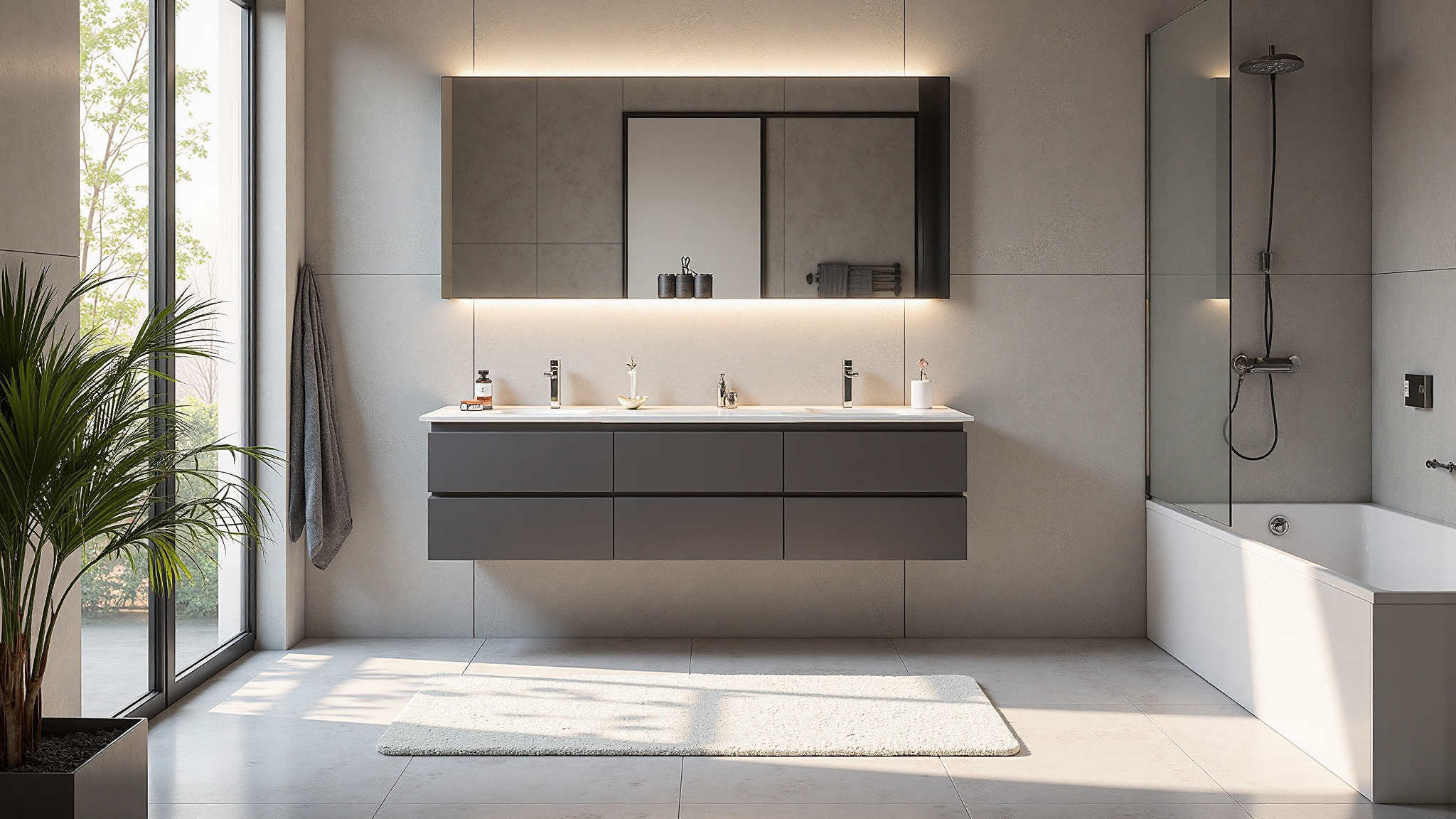 Modern Minimalist Bathroom Cabinet