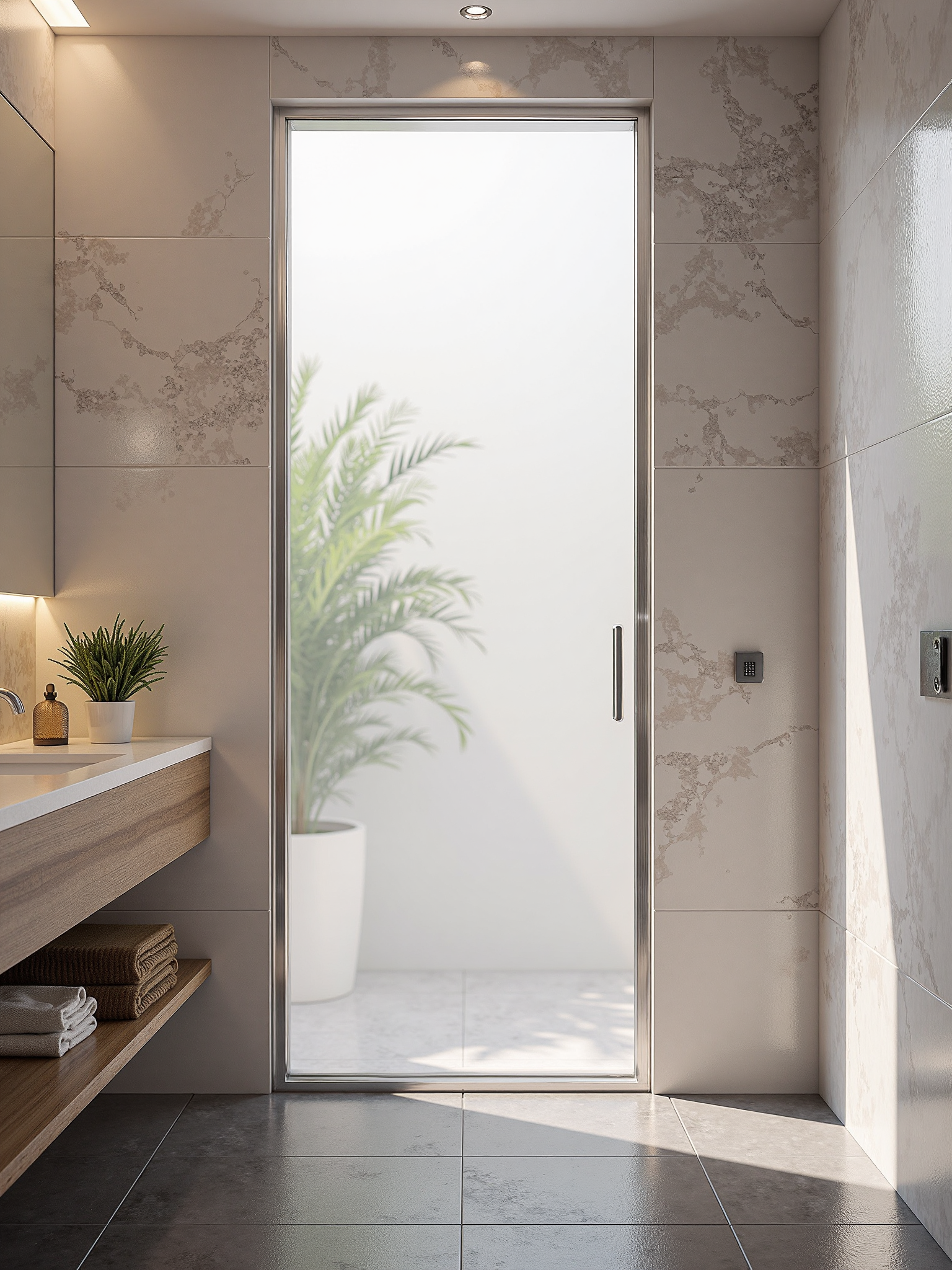 Modern Frameless Bathroom Mirror