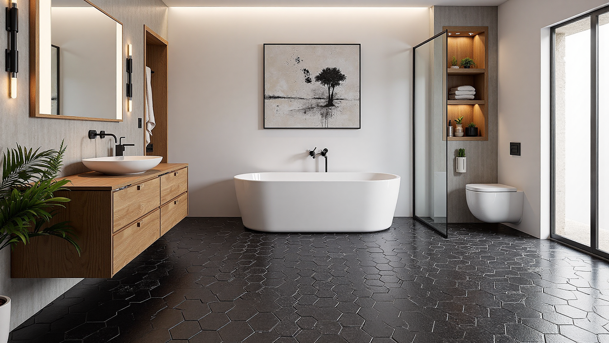 Modern Minimalist Bathroom Cabinet