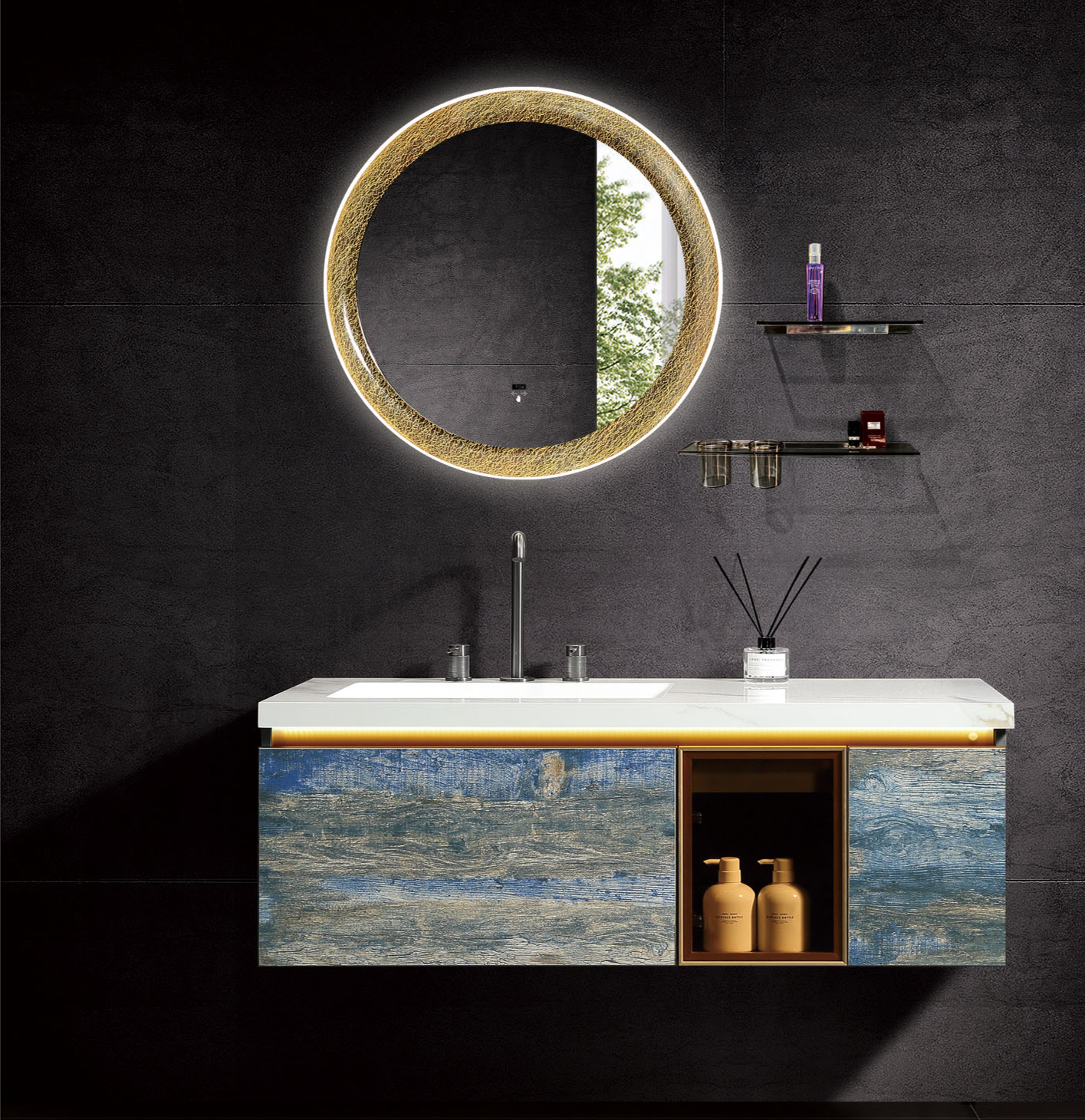 Custom Bathroom Cabinet with Drawers Factory