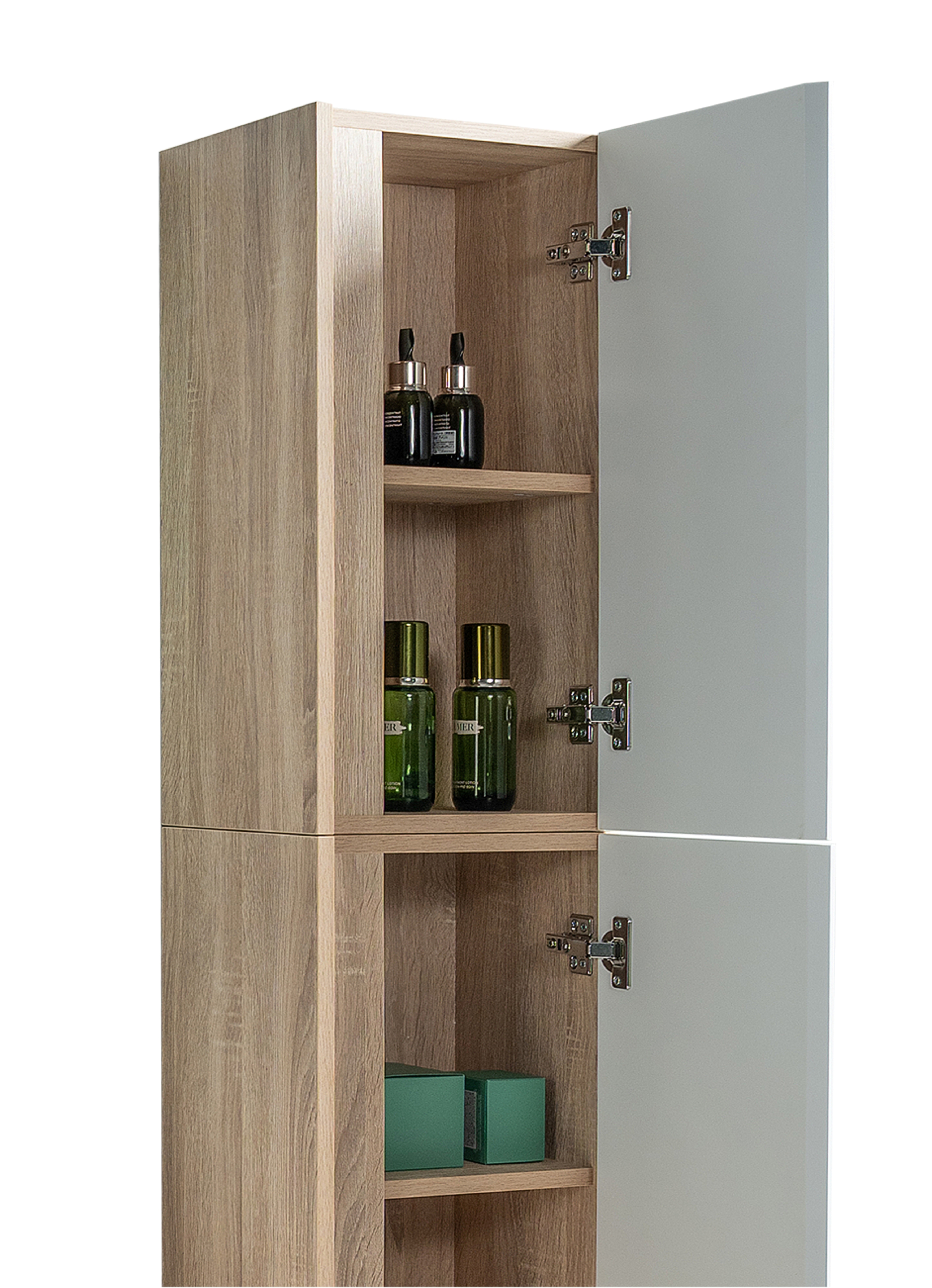 PVC Bathroom Wall Wash Basin Cabinet With hand sweep switch Mirror LY022 3